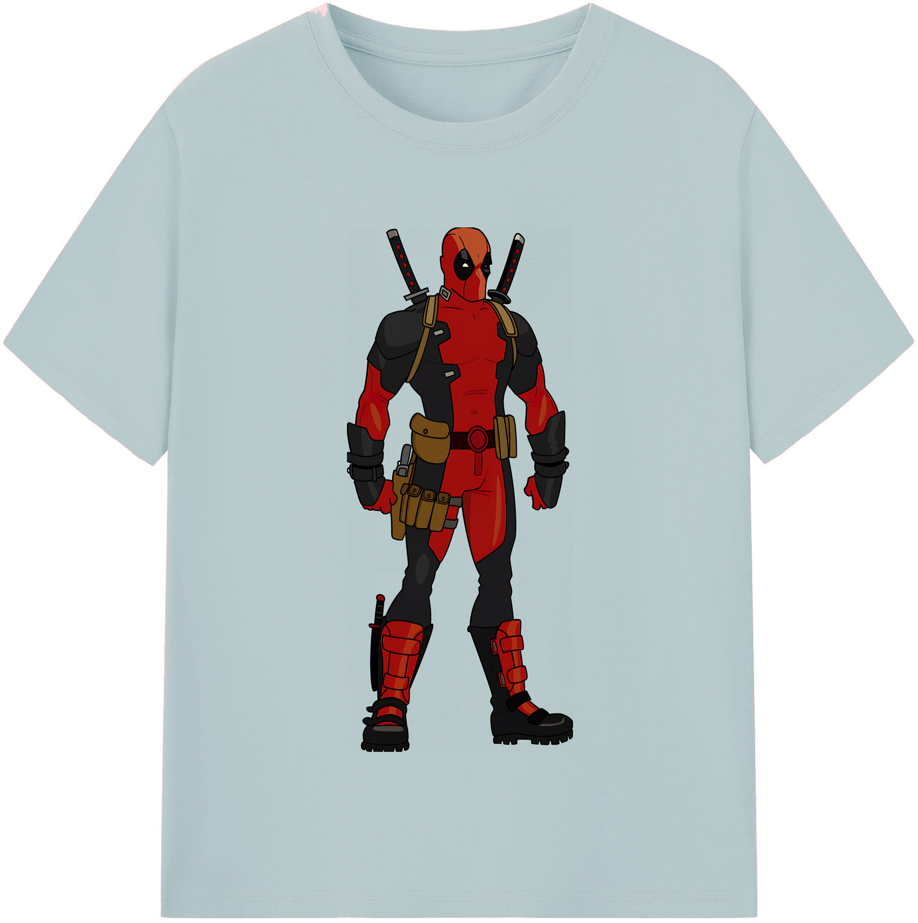 （画像用） Deadpool デッドプール 綿100％半袖Tシャツ（フロントプリント）